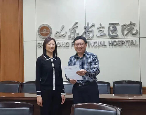 1月25日下午,山东省卫生健康委妇幼健康处处长盖英群,副处长盛颖敏